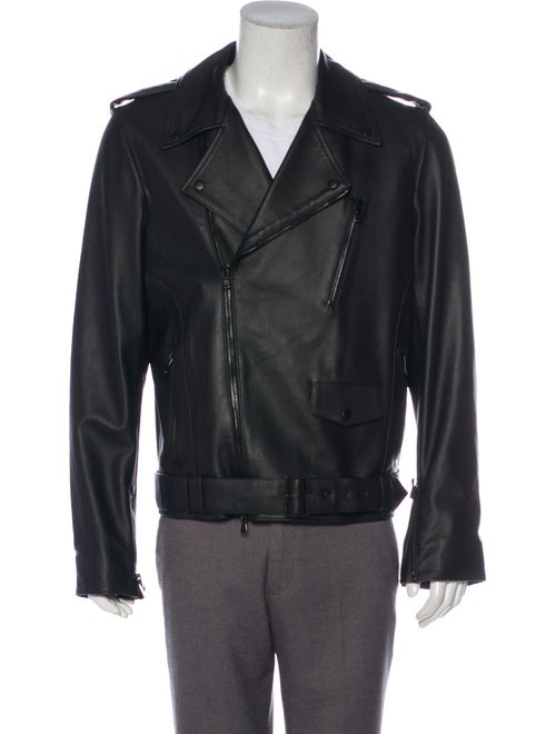 Nahariya Leather Moto Jacket black