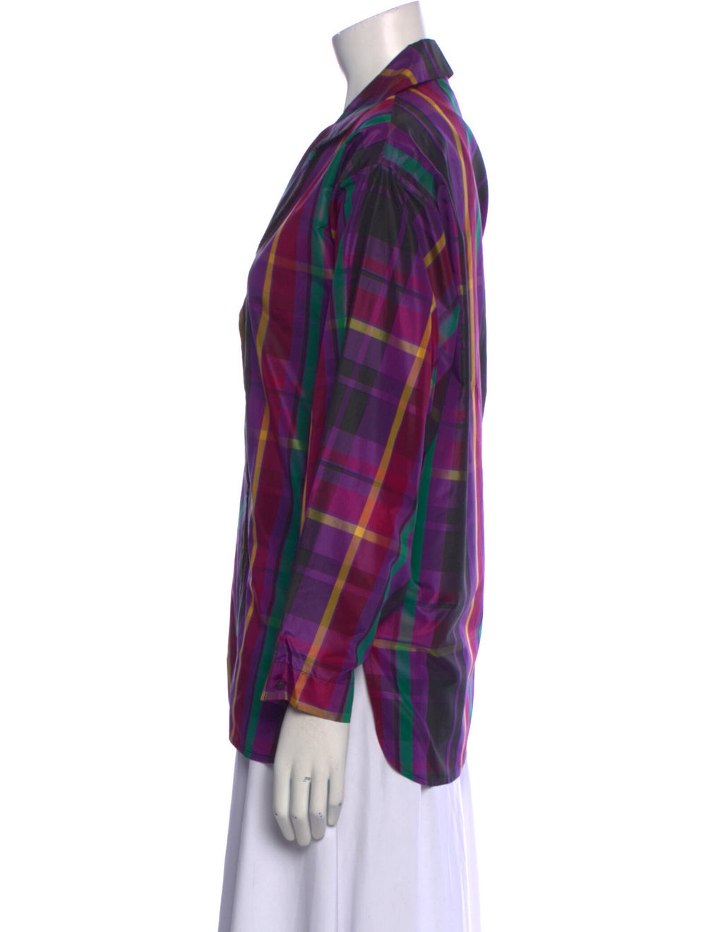 Hanae Mori Vintage 1980's Button-Up Top - image 2