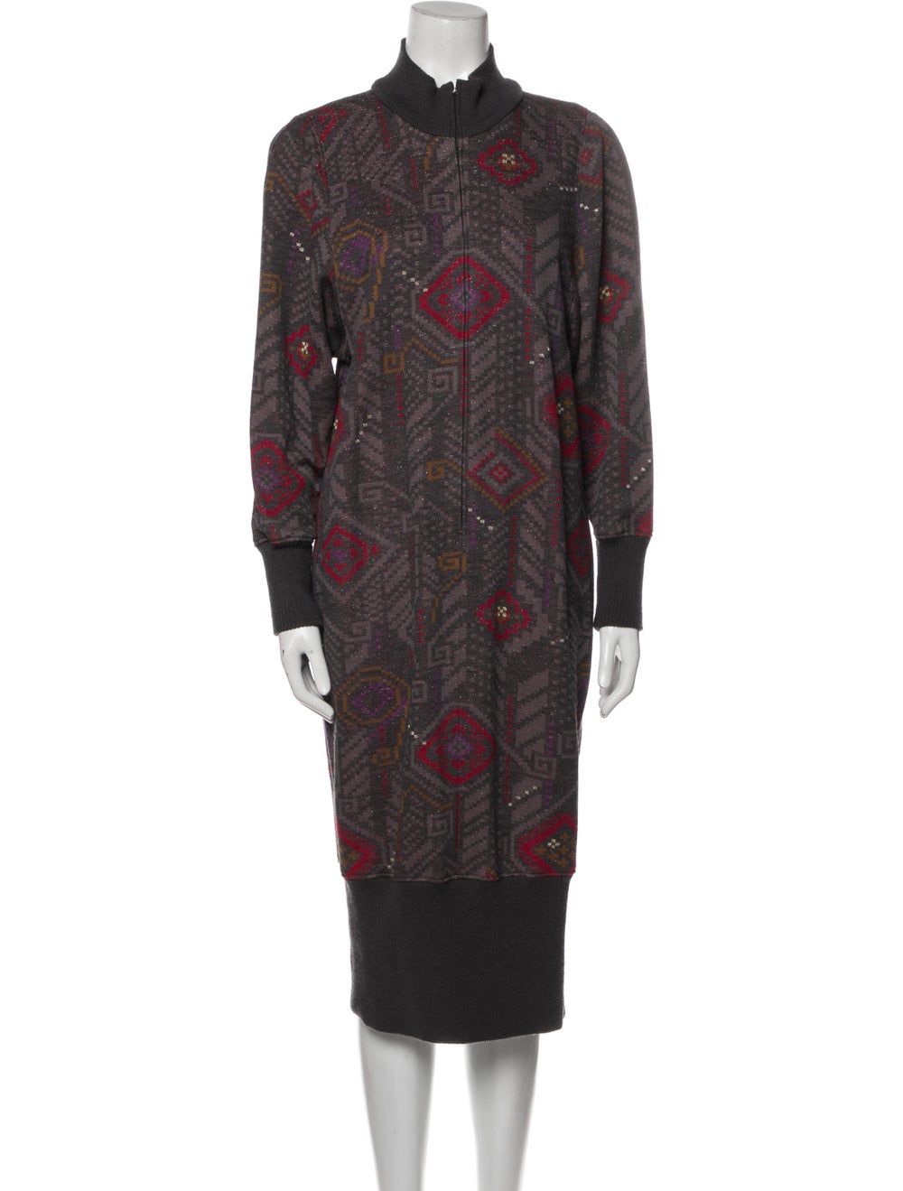 Hanae Mori Vintage Midi Length Dress - image 1