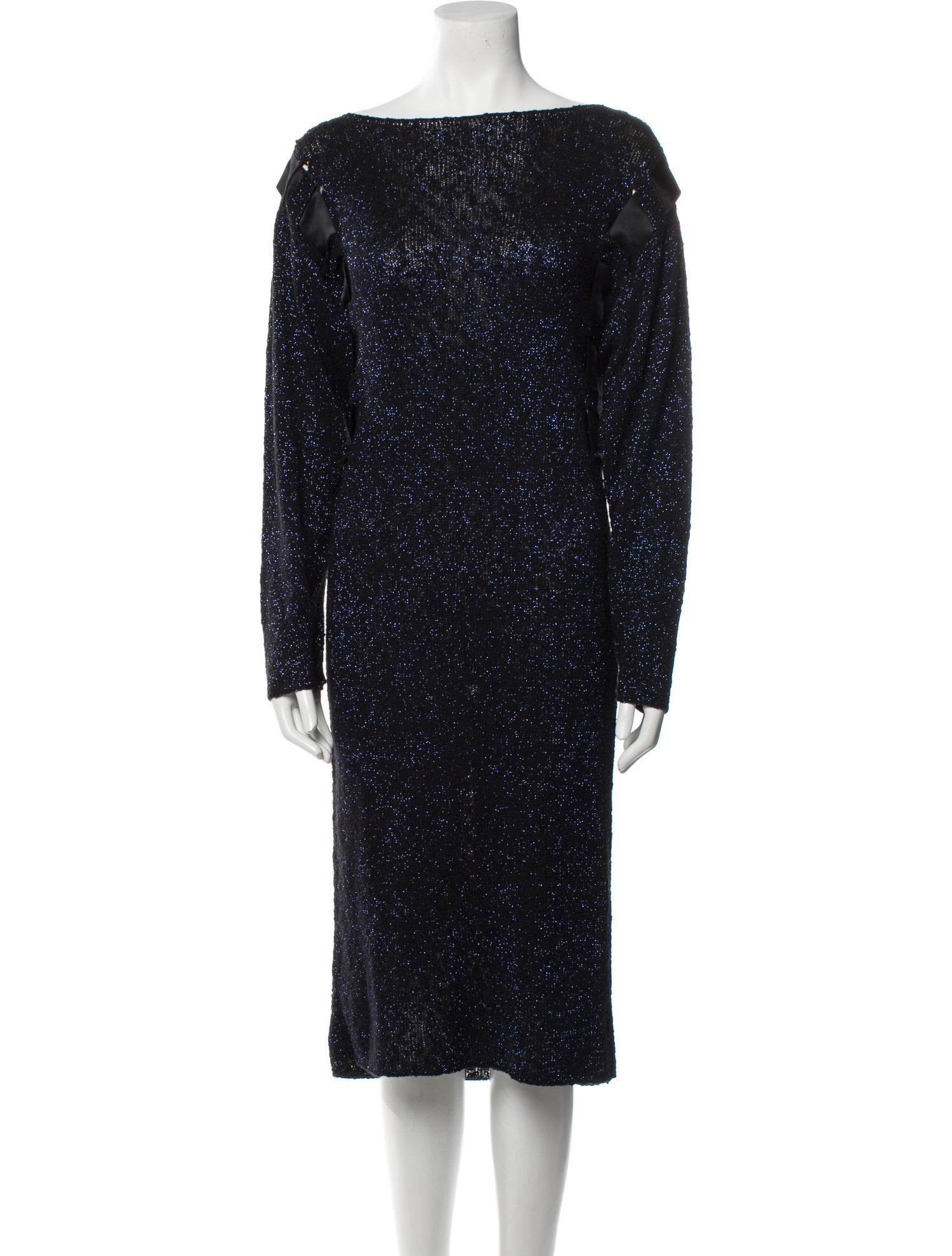 Hanae Mori Vintage Midi Length Dress