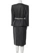 Hanae Mori Wool Striped Pantsuit