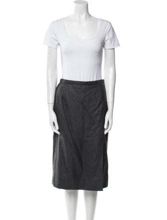 Hanae Mori Wool Striped Pantsuit