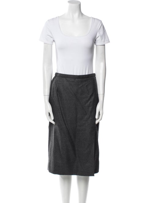 Hanae Mori Wool Striped Pantsuit