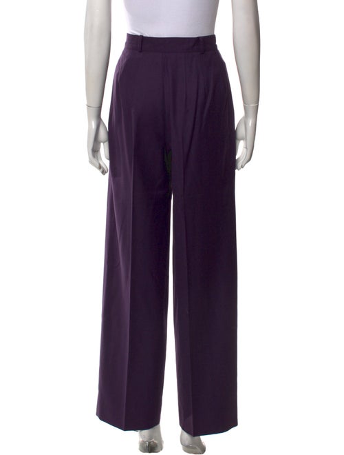Hanae Mori Wool Wide Leg Pants