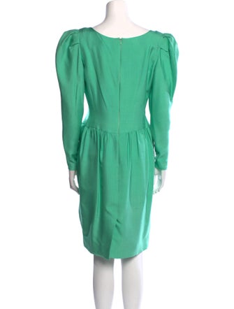 Hanae Mori Silk Knee-Length Dress