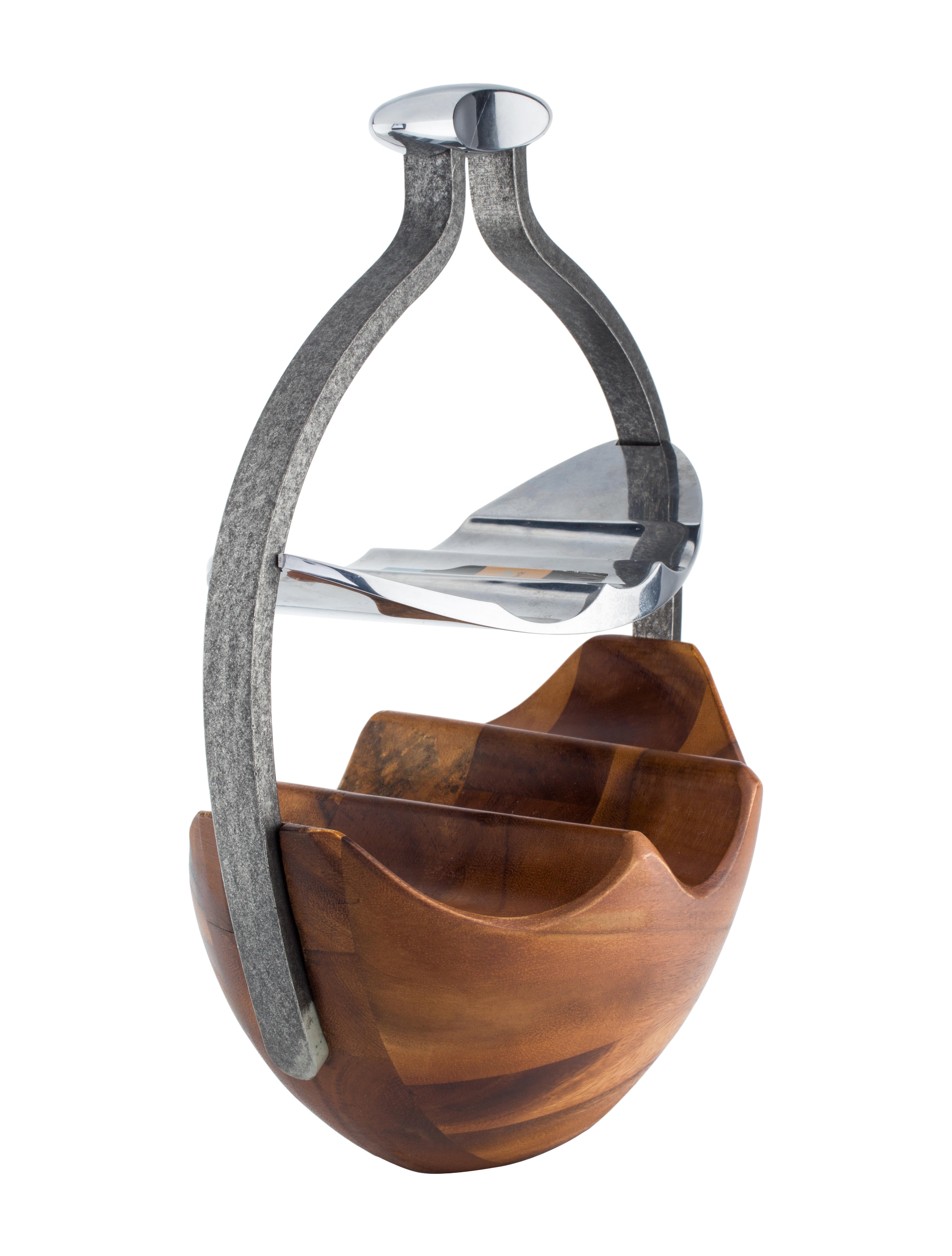 Nambé Anvil Wine Basket Rack