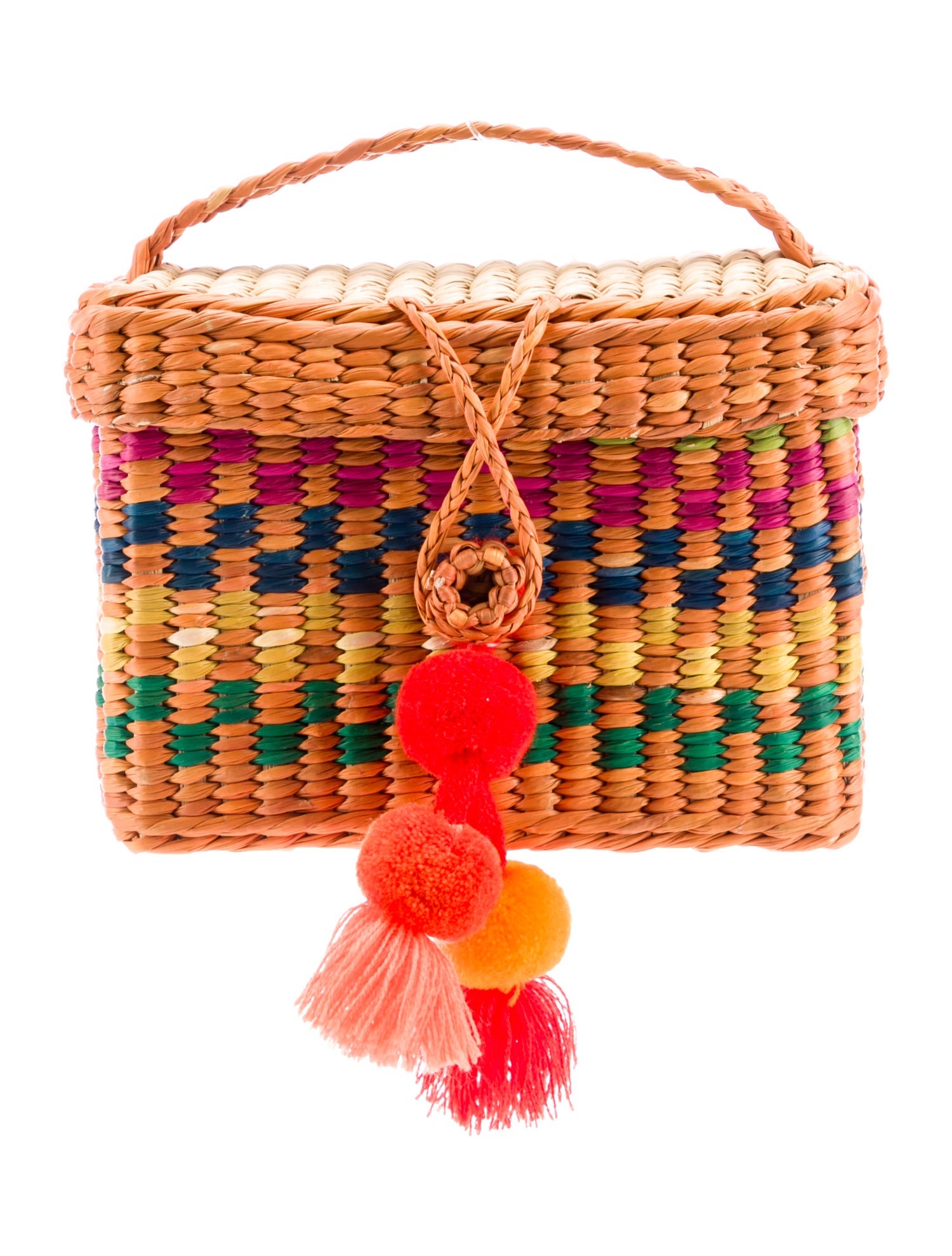 Nannacay Raffia Top Handle Bag