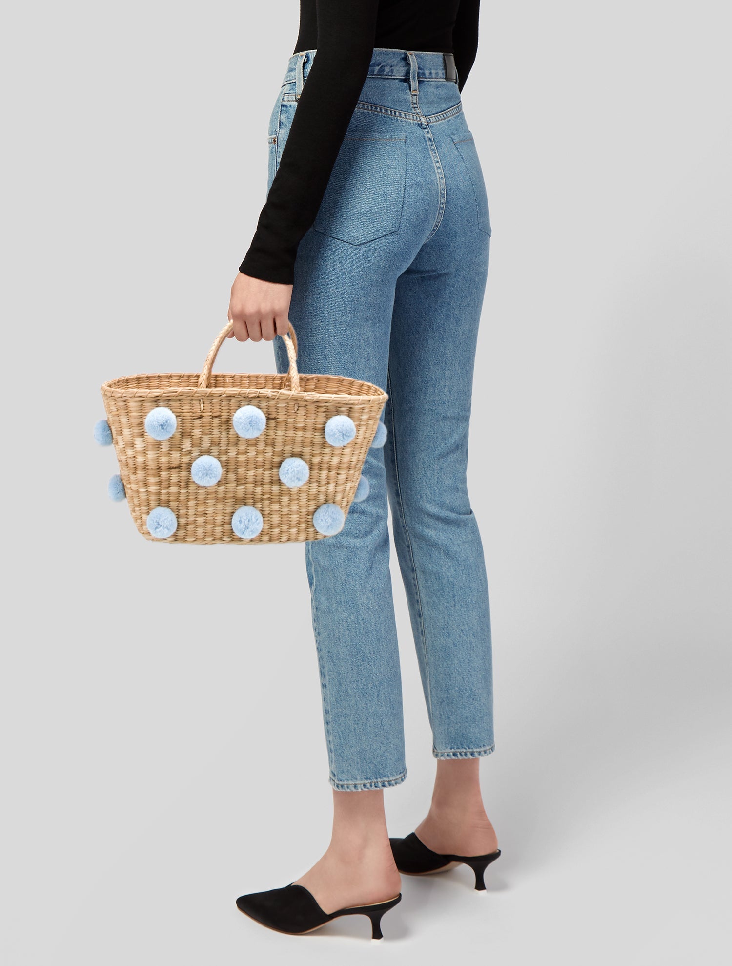 Nannacay Straw Top Handle Bag