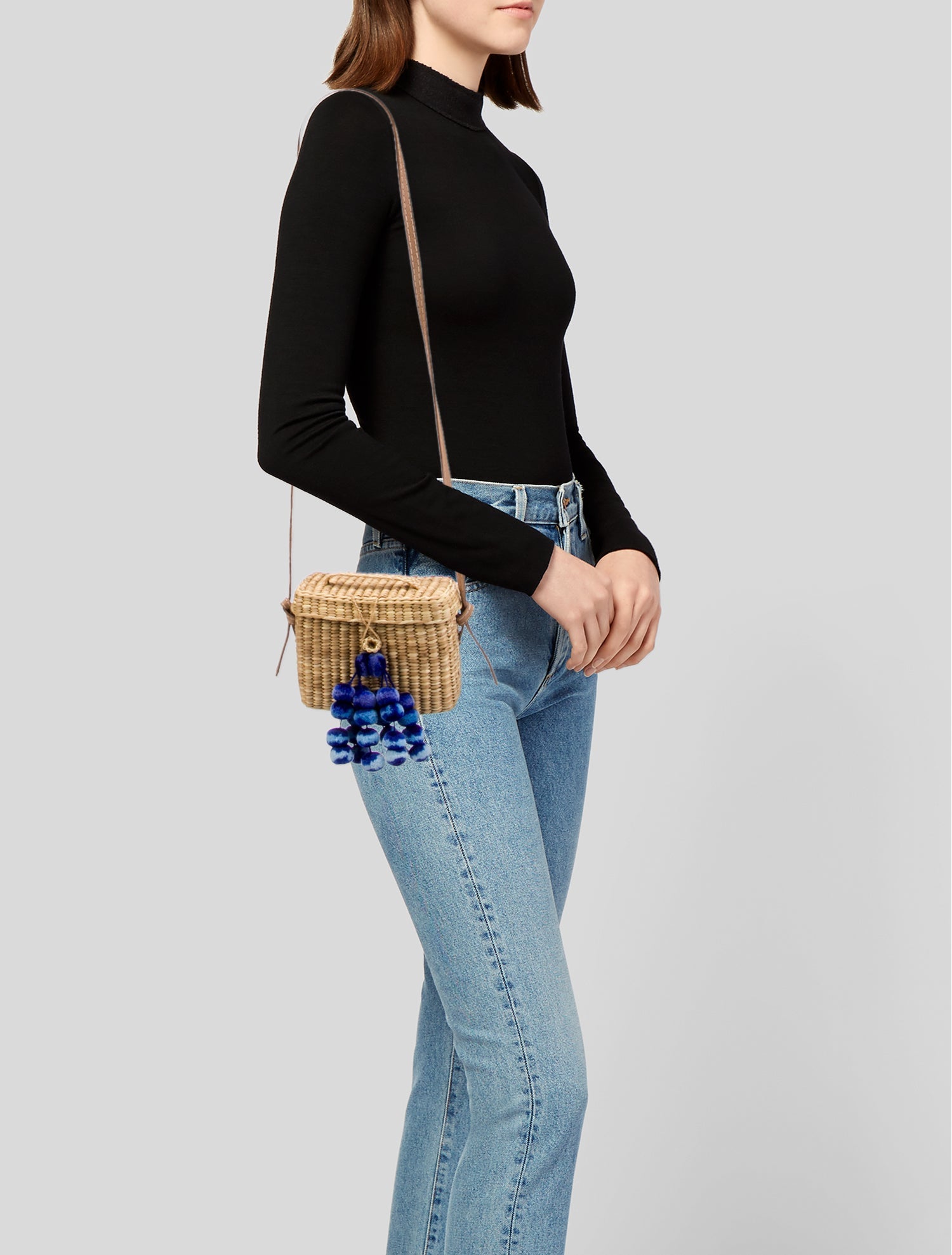 Nannacay Raffia Shoulder Bag
