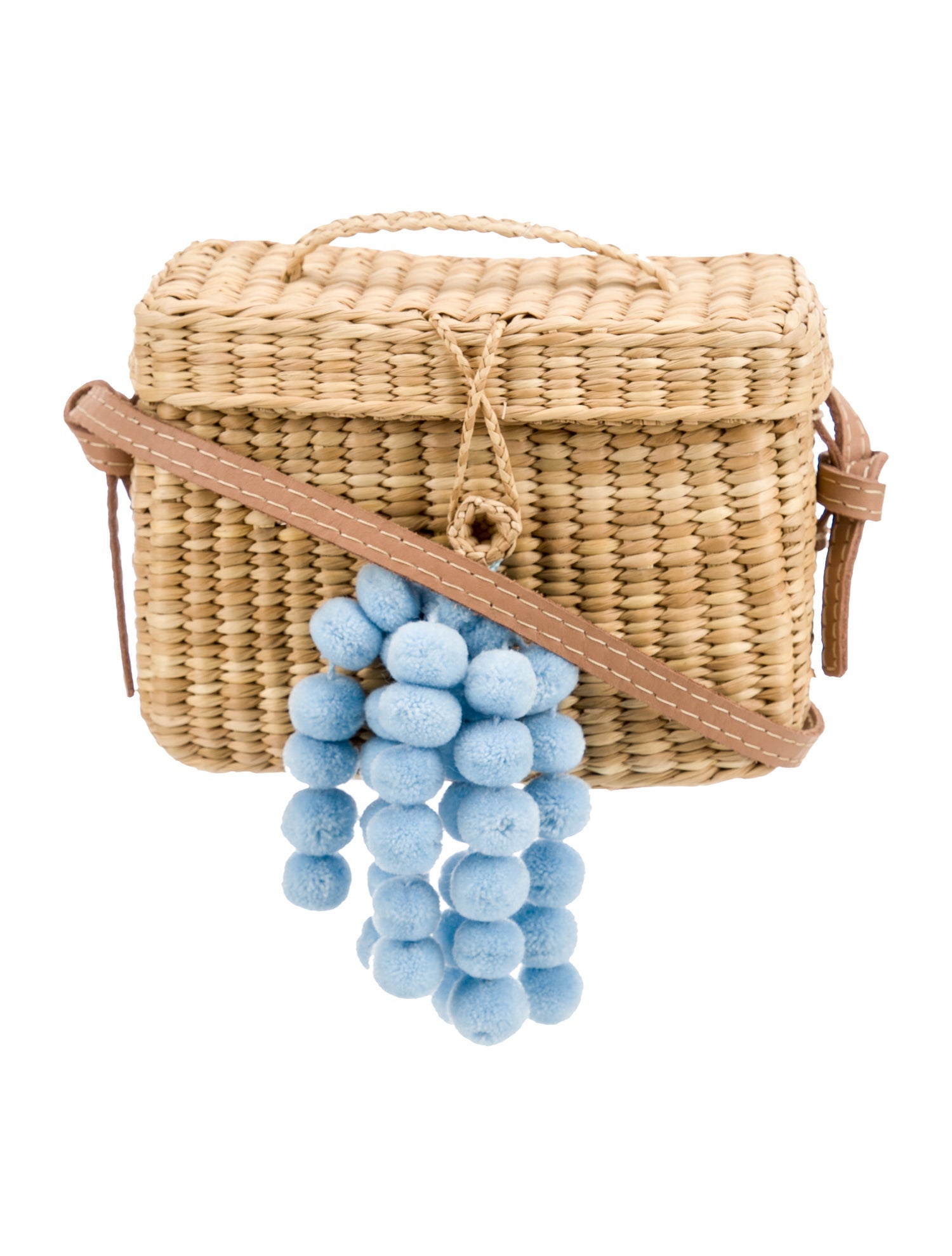 Nannacay Straw Crossbody Bag