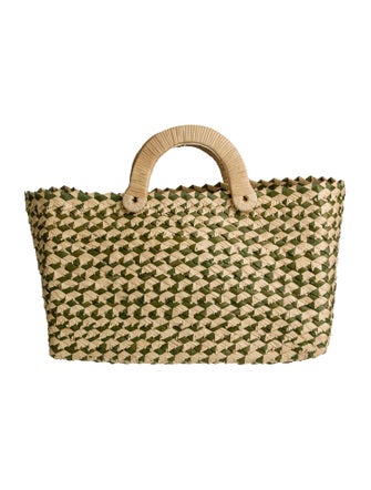 Nannacay Raffia Top Handle Bag