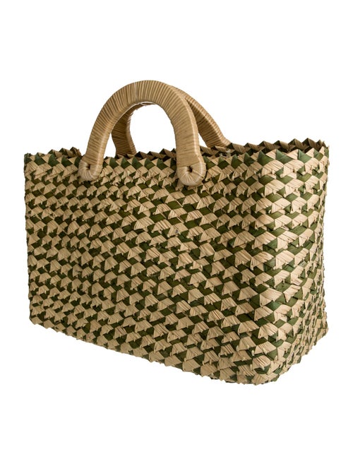 Nannacay Raffia Top Handle Bag
