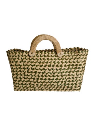 Nannacay Raffia Top Handle Bag