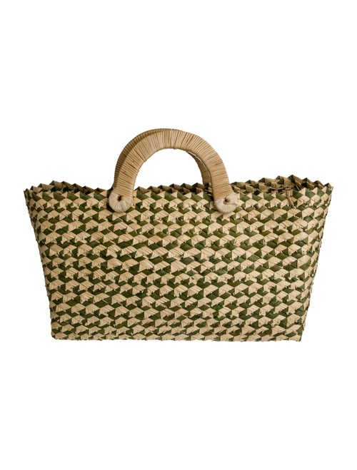 Nannacay Raffia Top Handle Bag