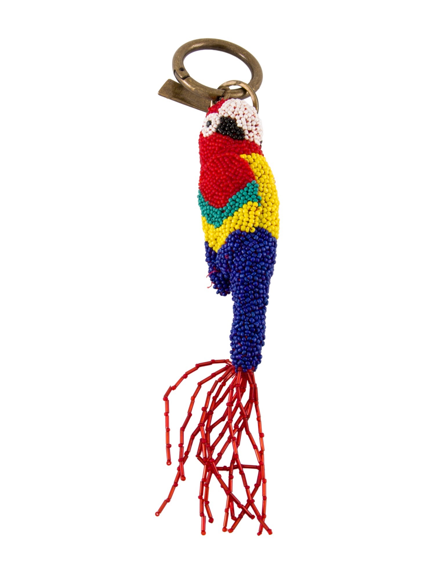 Nannacay Beaded Parrot Keychain