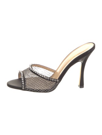 Nalebe Mesh Crystal Embellishments Slides