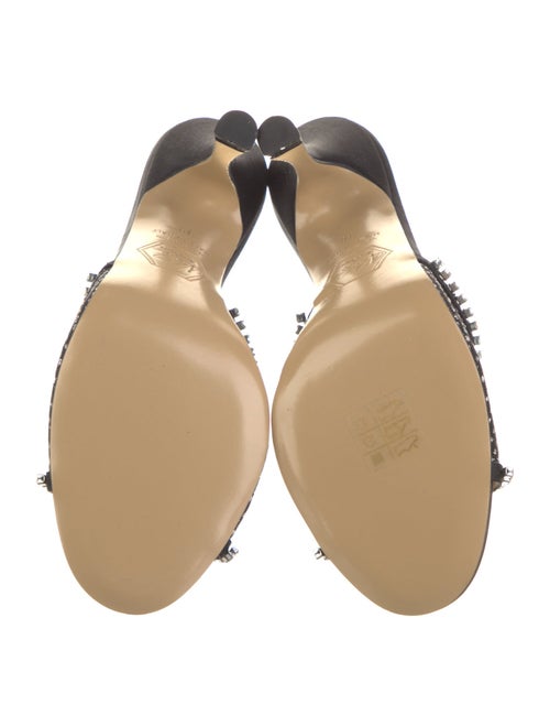 Nalebe Mesh Crystal Embellishments Slides