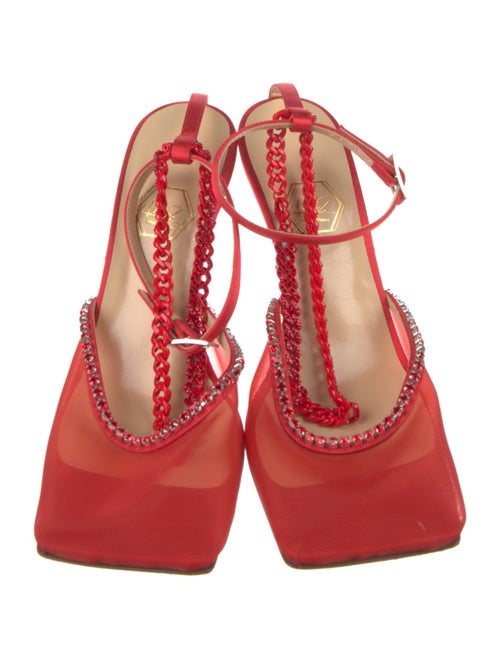 Nalebe Mesh Chain-Link Accents D'Orsay Pumps