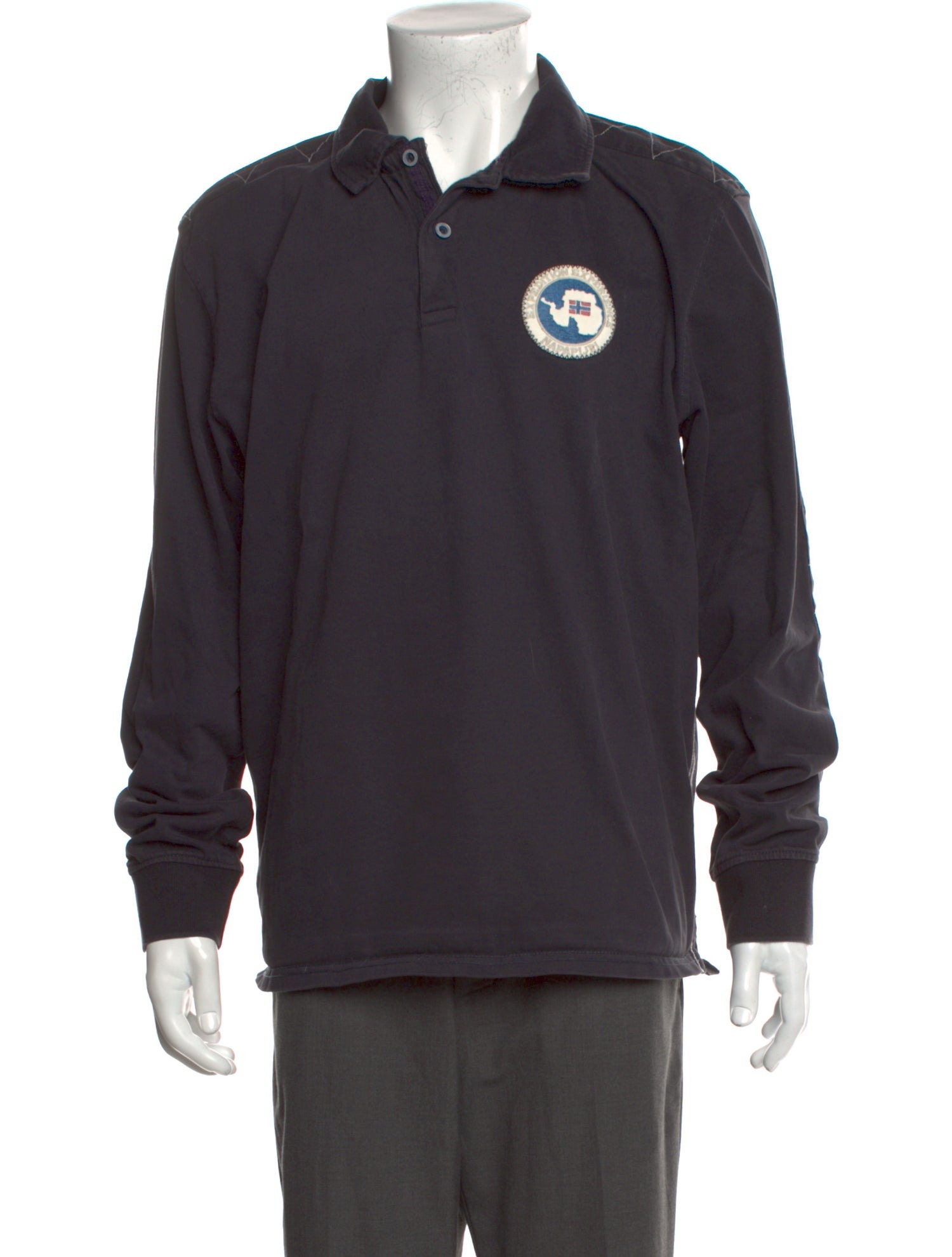 Napapijri Graphic Print Collar Polo Shirt