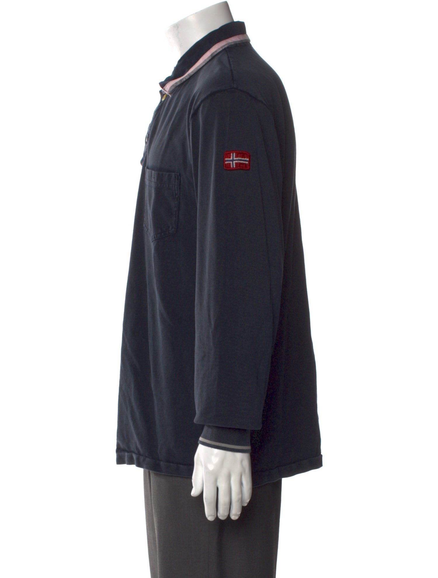 Napapijri Collar Long Sleeve Polo Shirt