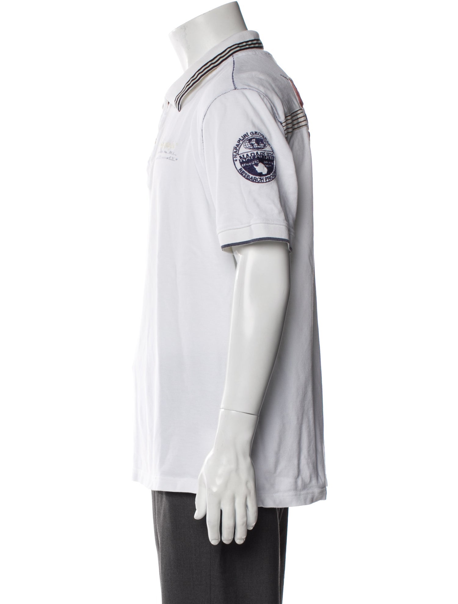 Napapijri Striped Collar Polo Shirt