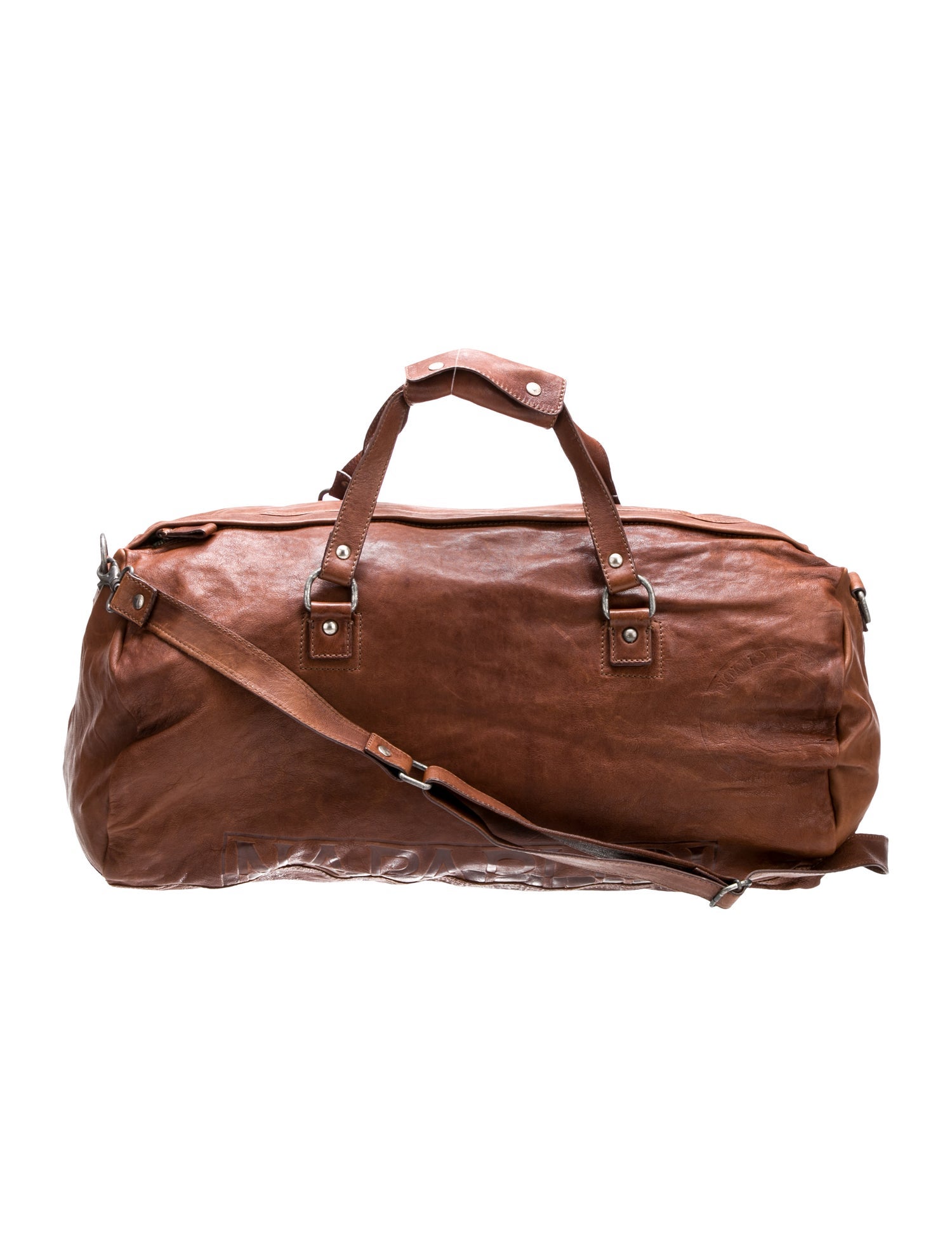 Napapijri Leather Weekender Bag