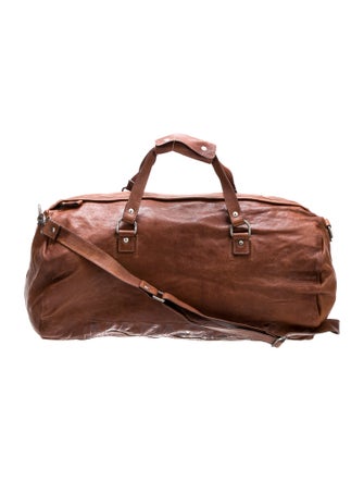 Napapijri Leather Weekender Bag