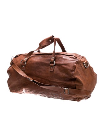 Napapijri Leather Weekender Bag