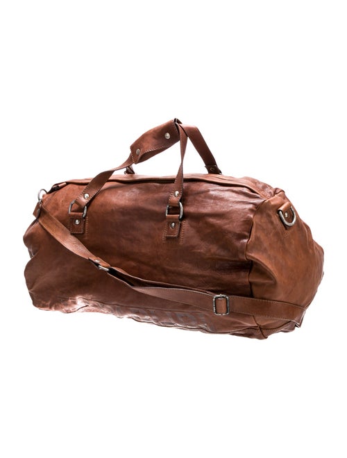 Napapijri Leather Weekender Bag