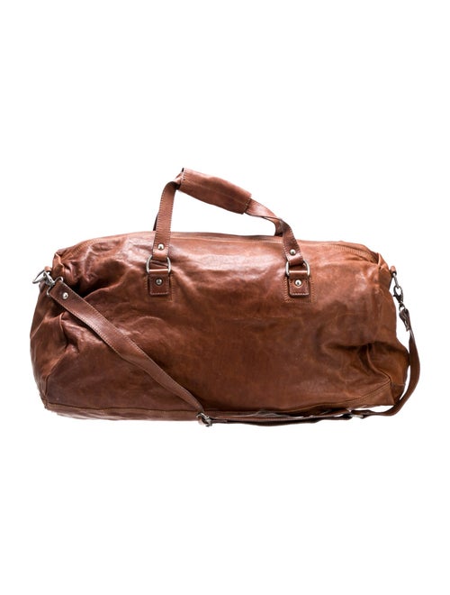 Napapijri Leather Weekender Bag