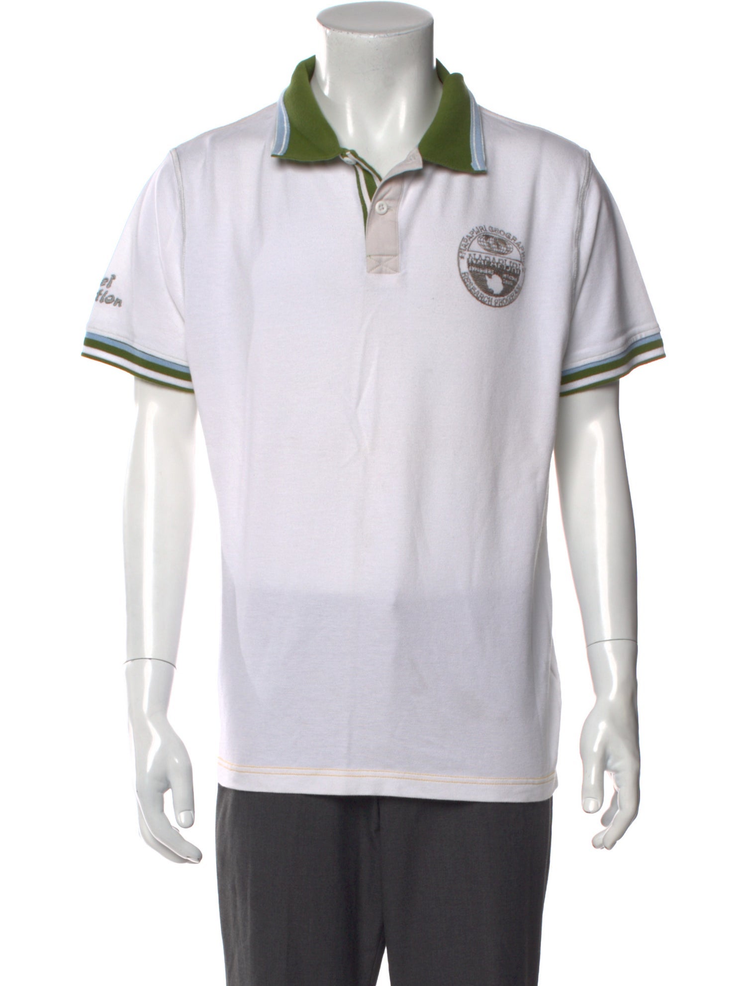 Napapijri Graphic Print Collar Polo Shirt