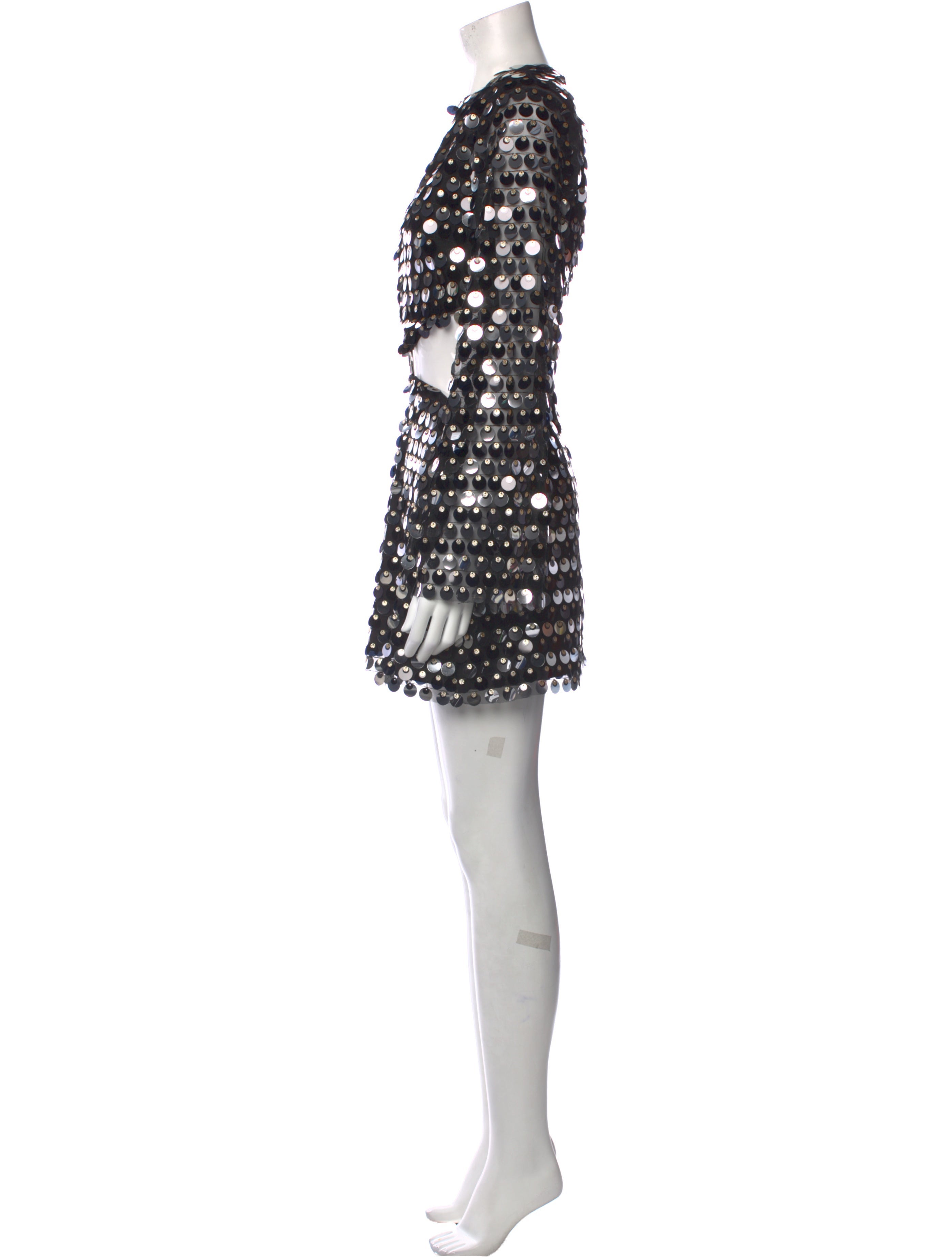 Black Crew Neck Tank Mini Dress main image 1