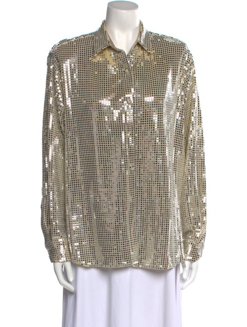 New Arrivals Plaid Print Long Sleeve Button-Up Top