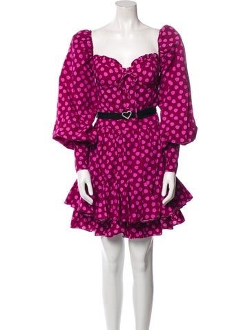 New Arrivals Dresses Polka Dot Print Mini Dress XS