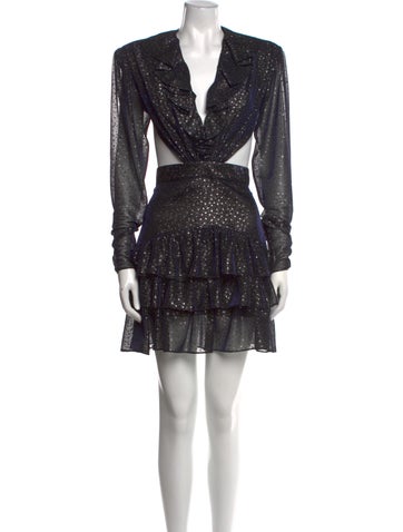 New Arrivals Dresses V-Neck Mini Dress Us6, Fr38 | M