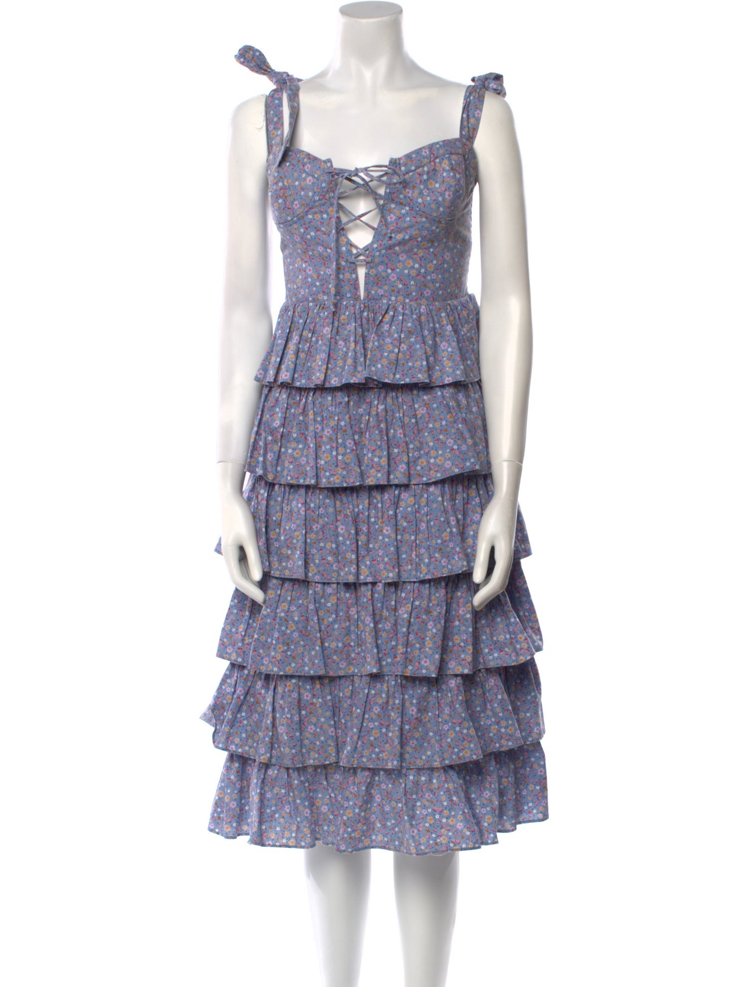 New Arrivals Floral Print Midi Length Dress