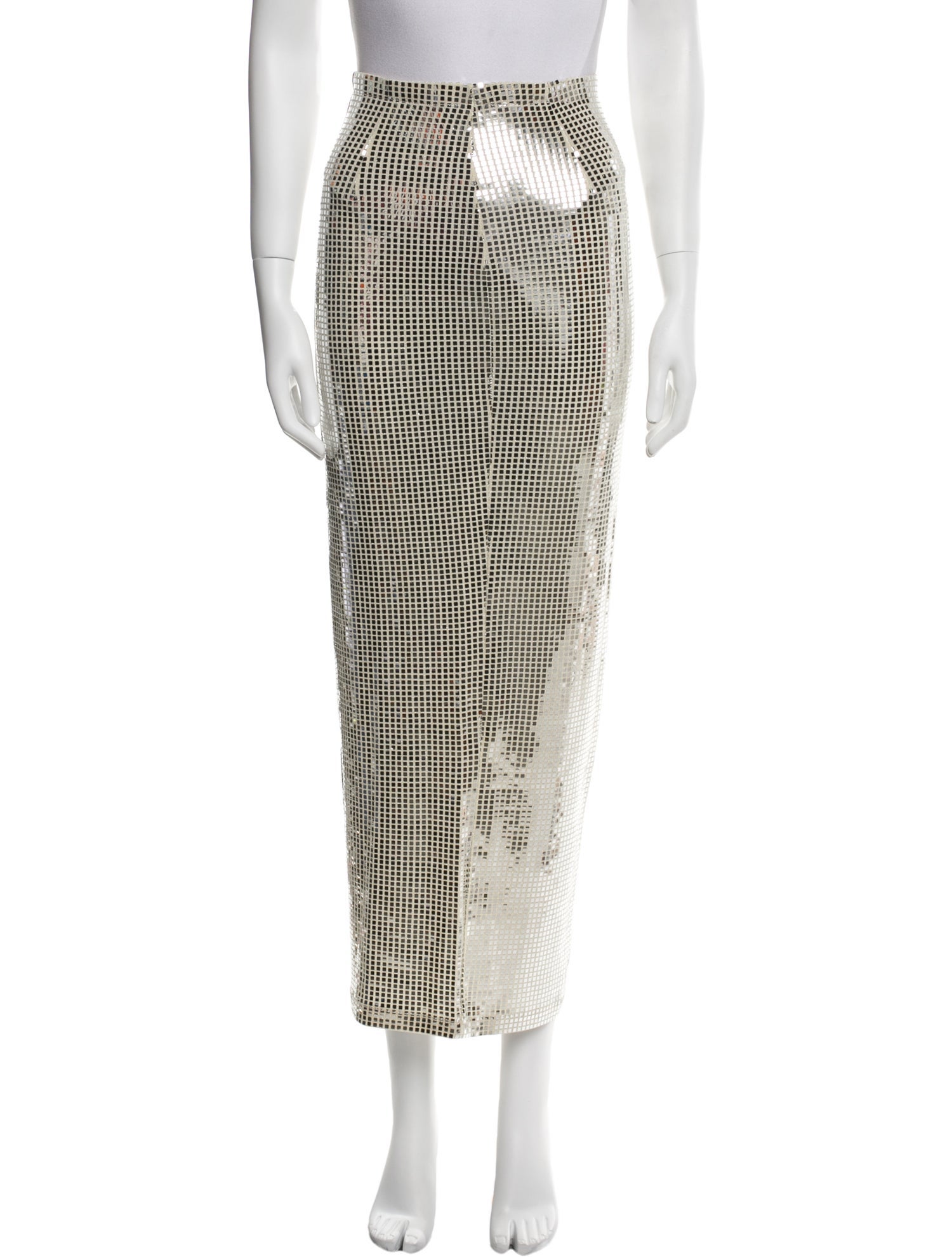 New Arrivals Plaid Print Midi Length Skirt