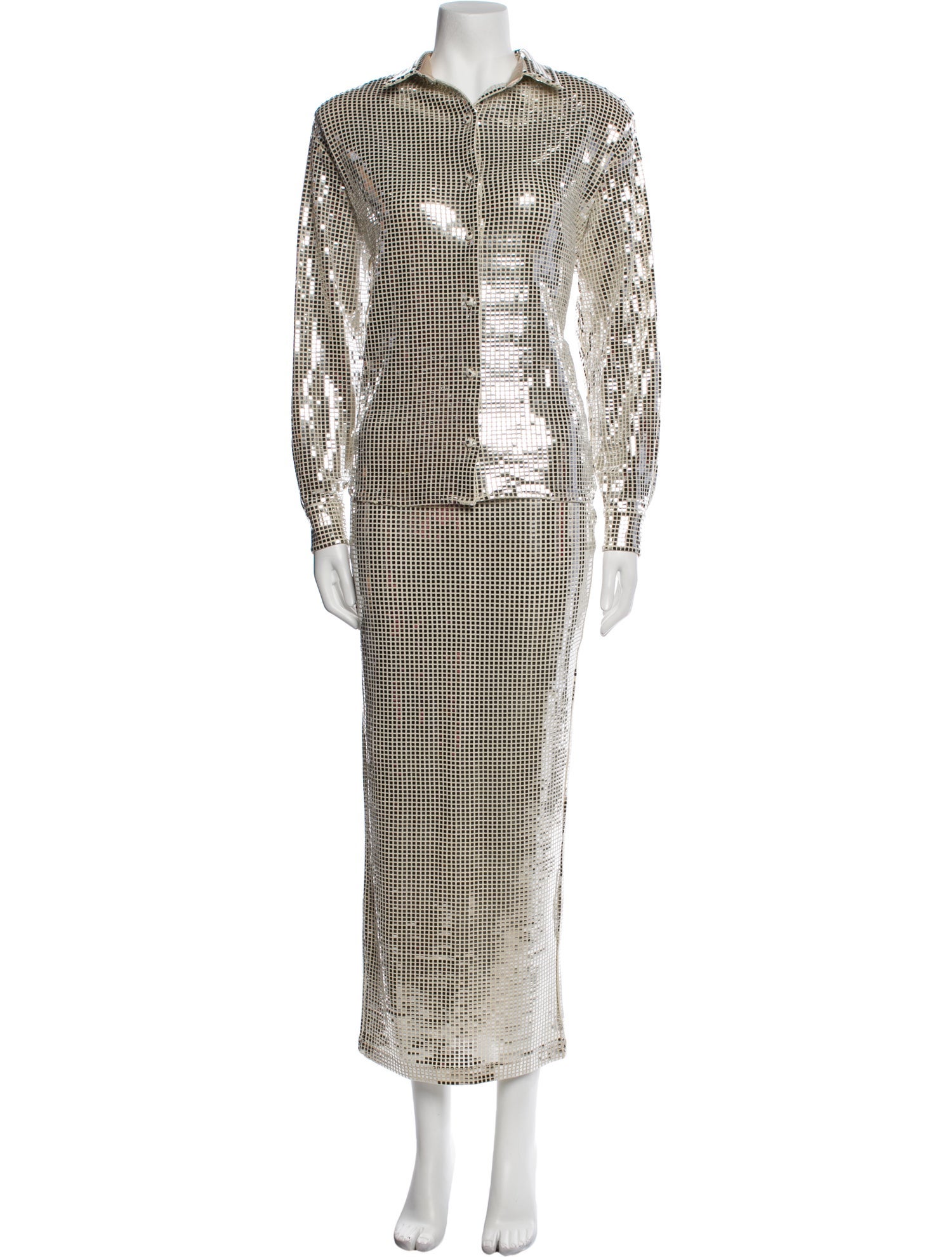 New Arrivals Plaid Print Skirt Set