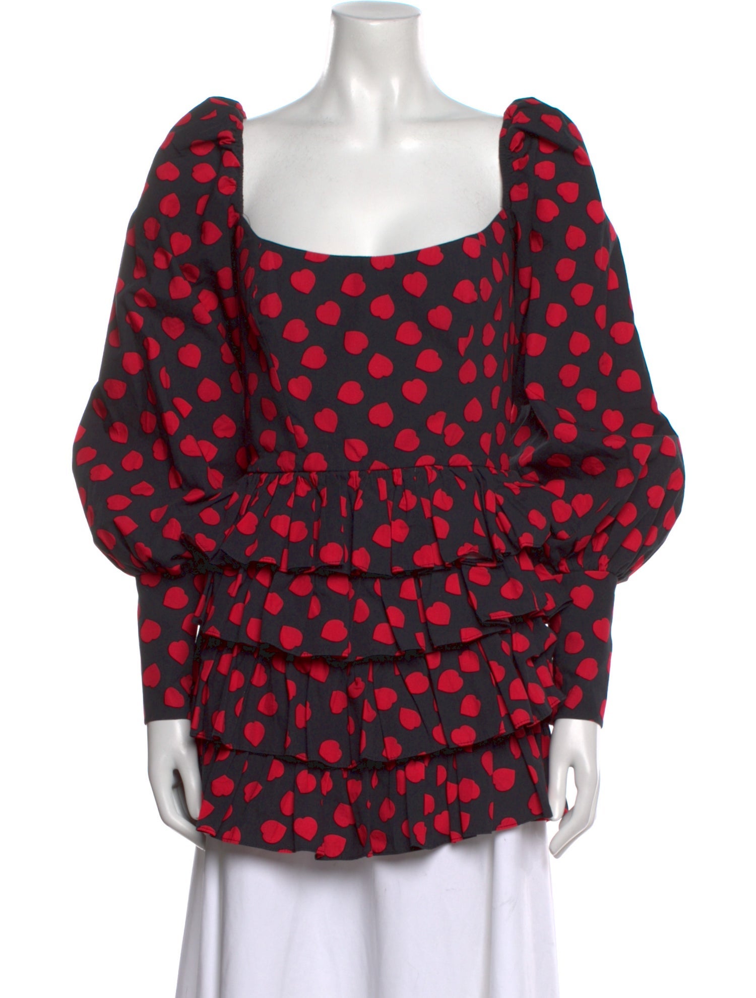 New Arrivals Printed Square Neckline Tunic