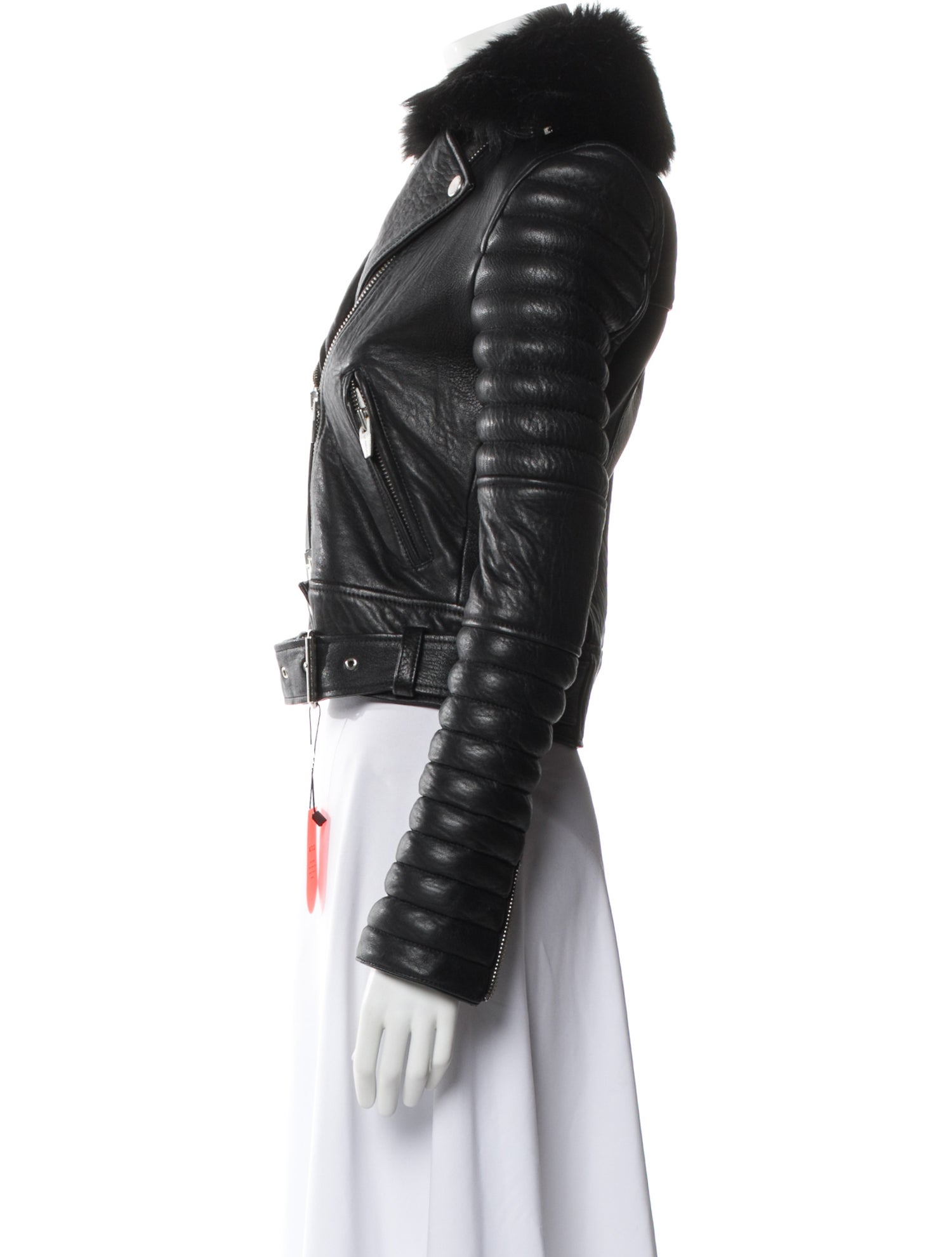 New Arrivals Lamb Leather Fur Jacket w/ Tags