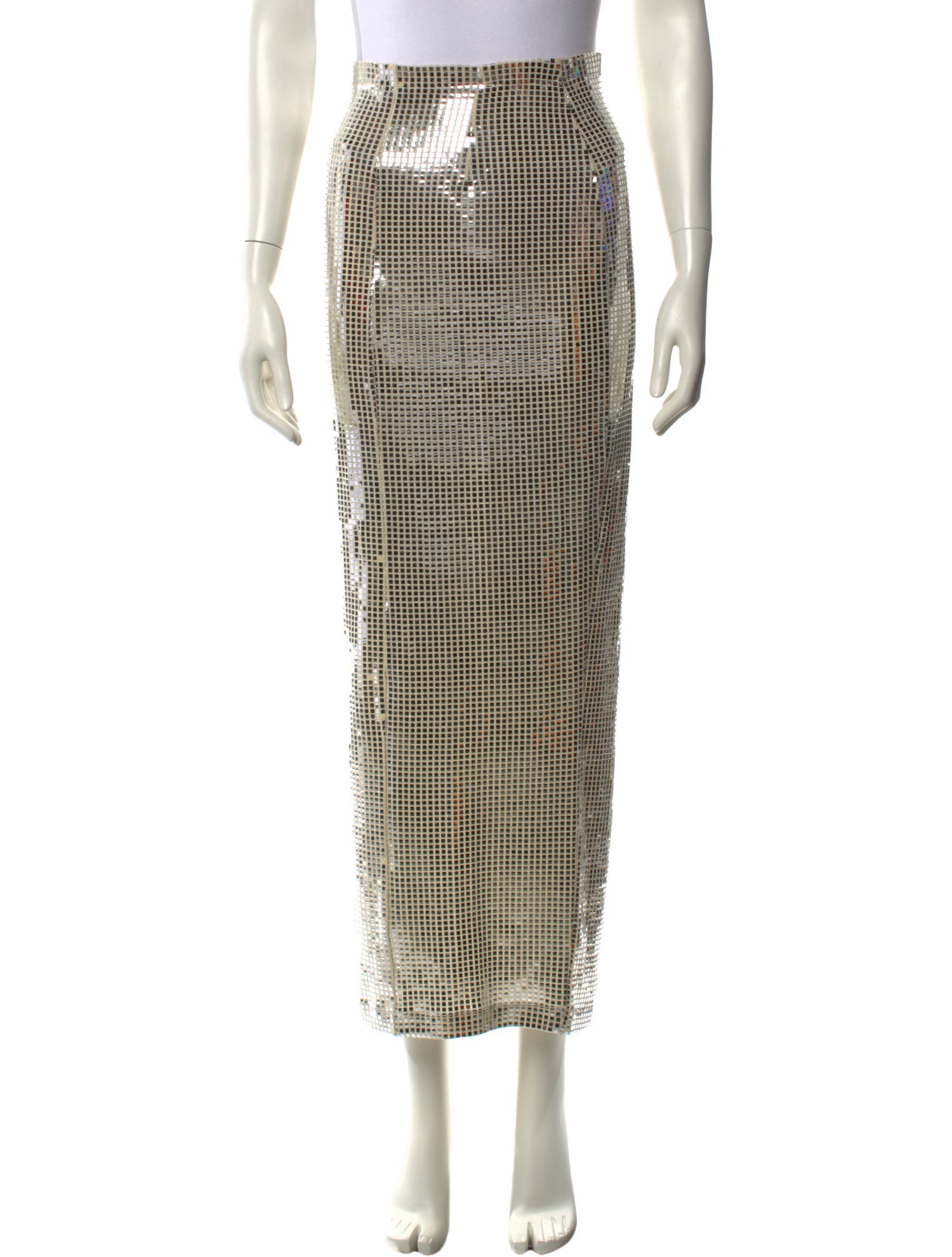 New Arrivals Plaid Print Midi Length Skirt