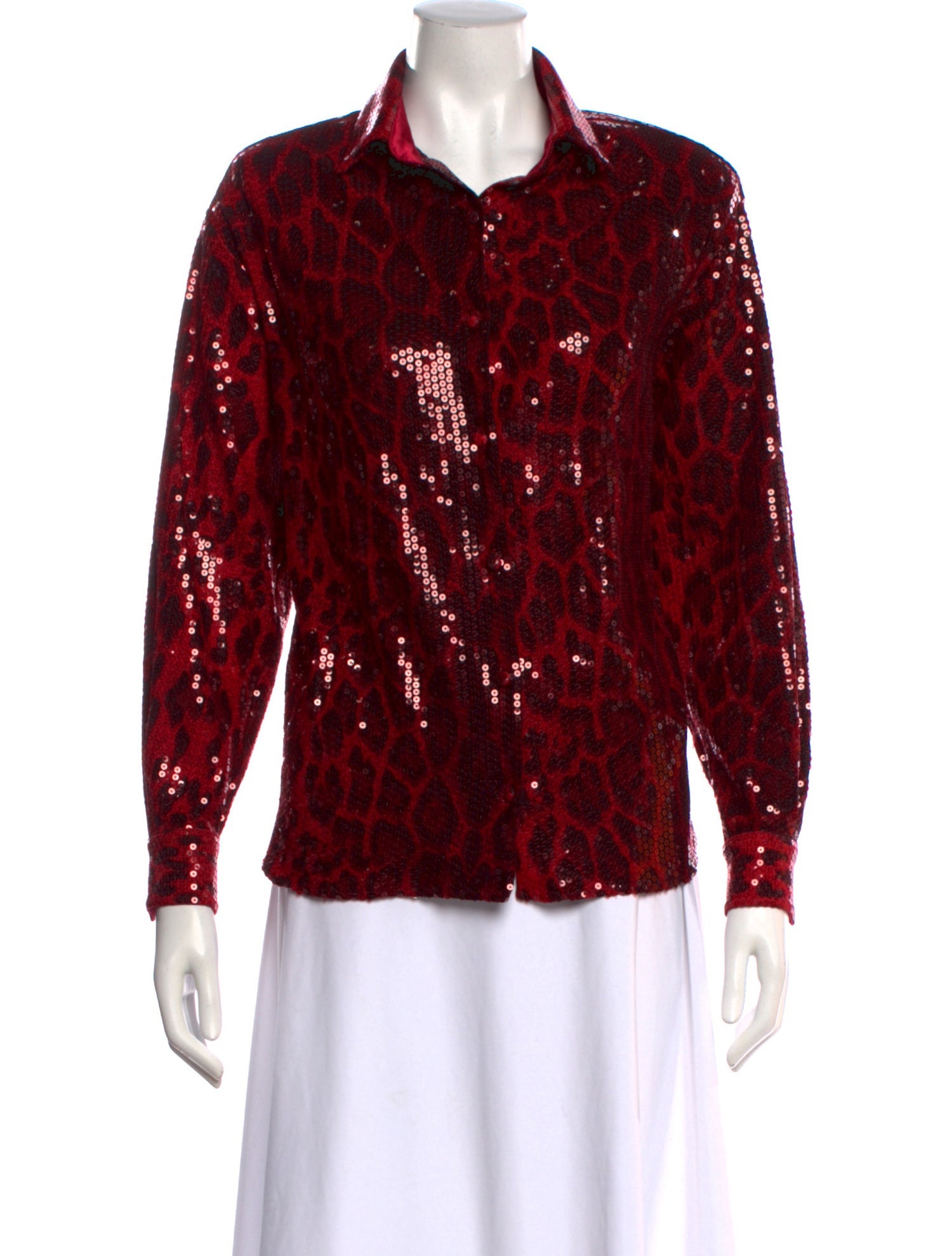 New Arrivals Animal Print Long Sleeve Blouse