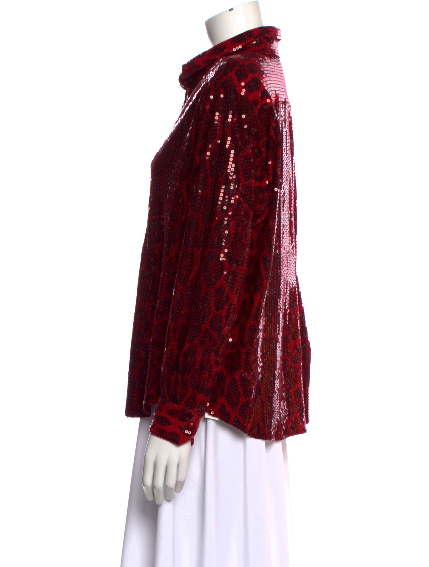 New Arrivals Animal Print Long Sleeve Blouse