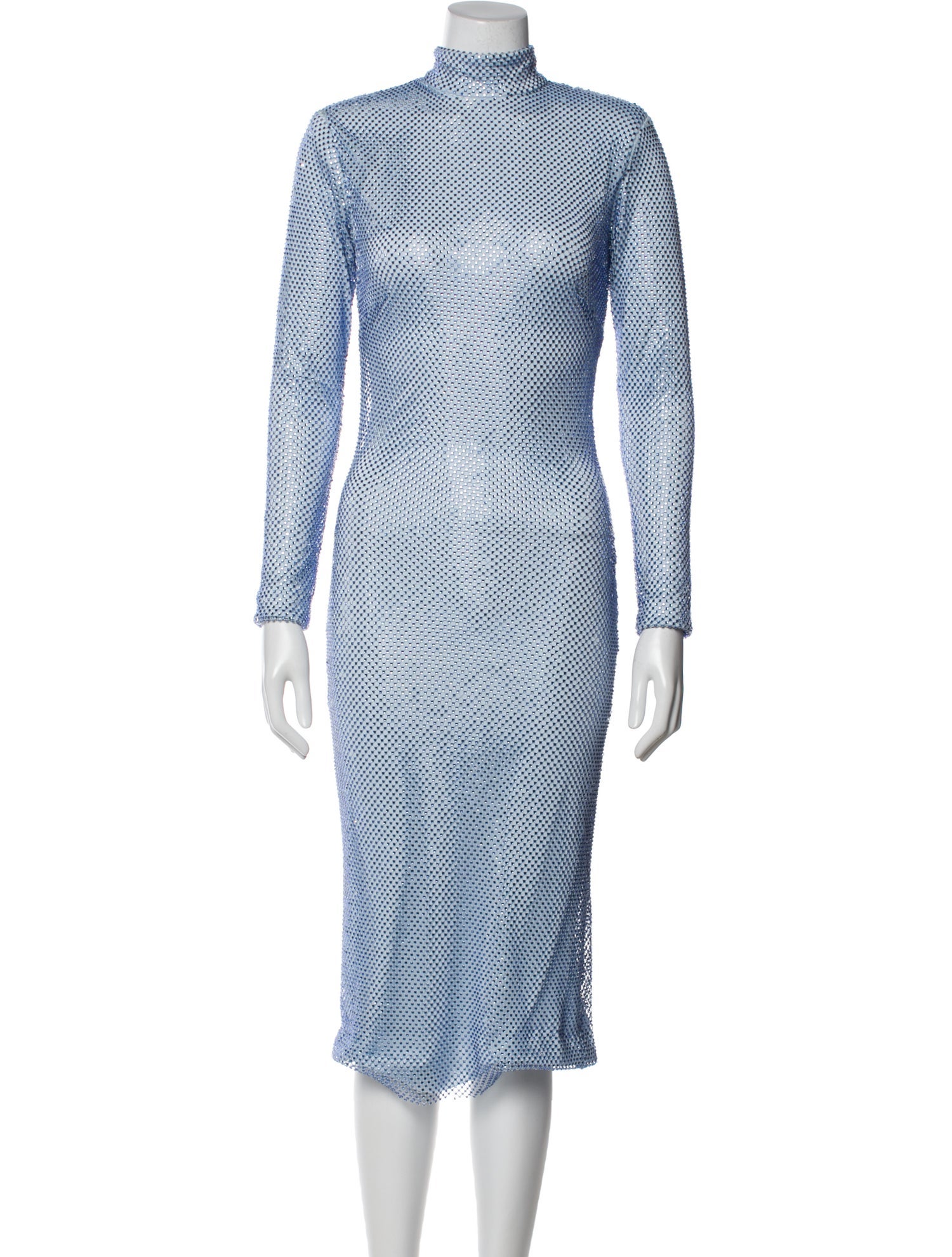 New Arrivals Polka Dot Print Midi Length Dress