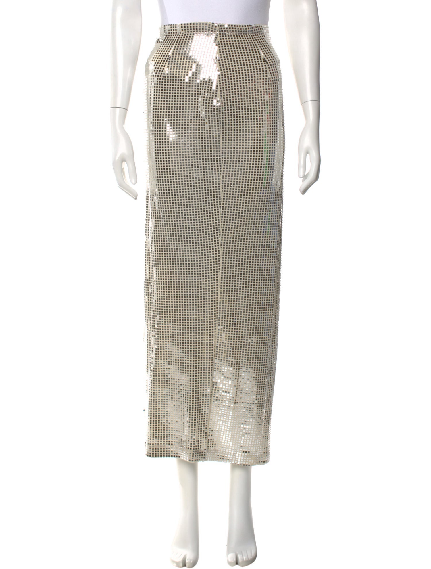 New Arrivals Plaid Print Midi Length Skirt