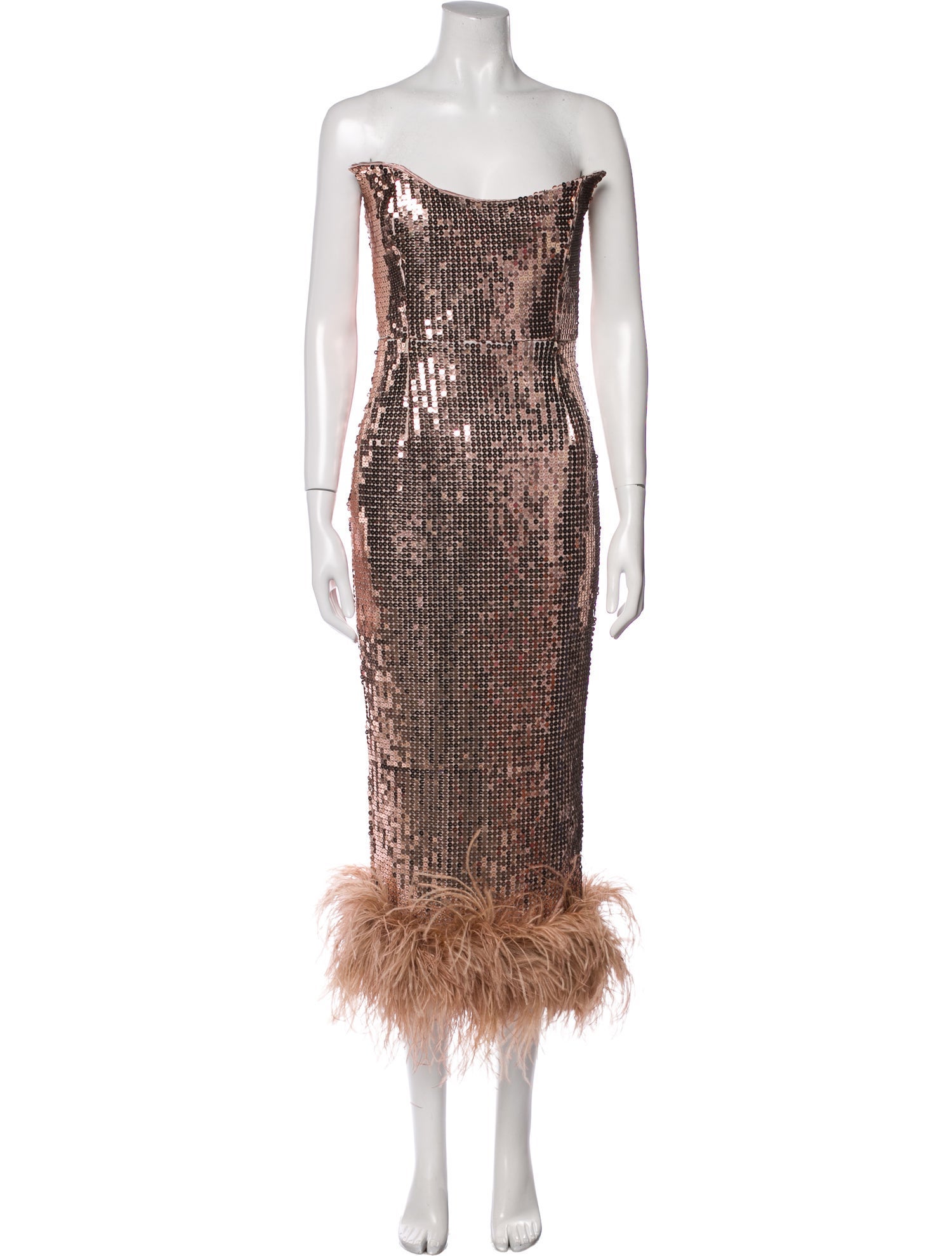 New Arrivals Ginger in LA Bronze Long Dress w/ Tags