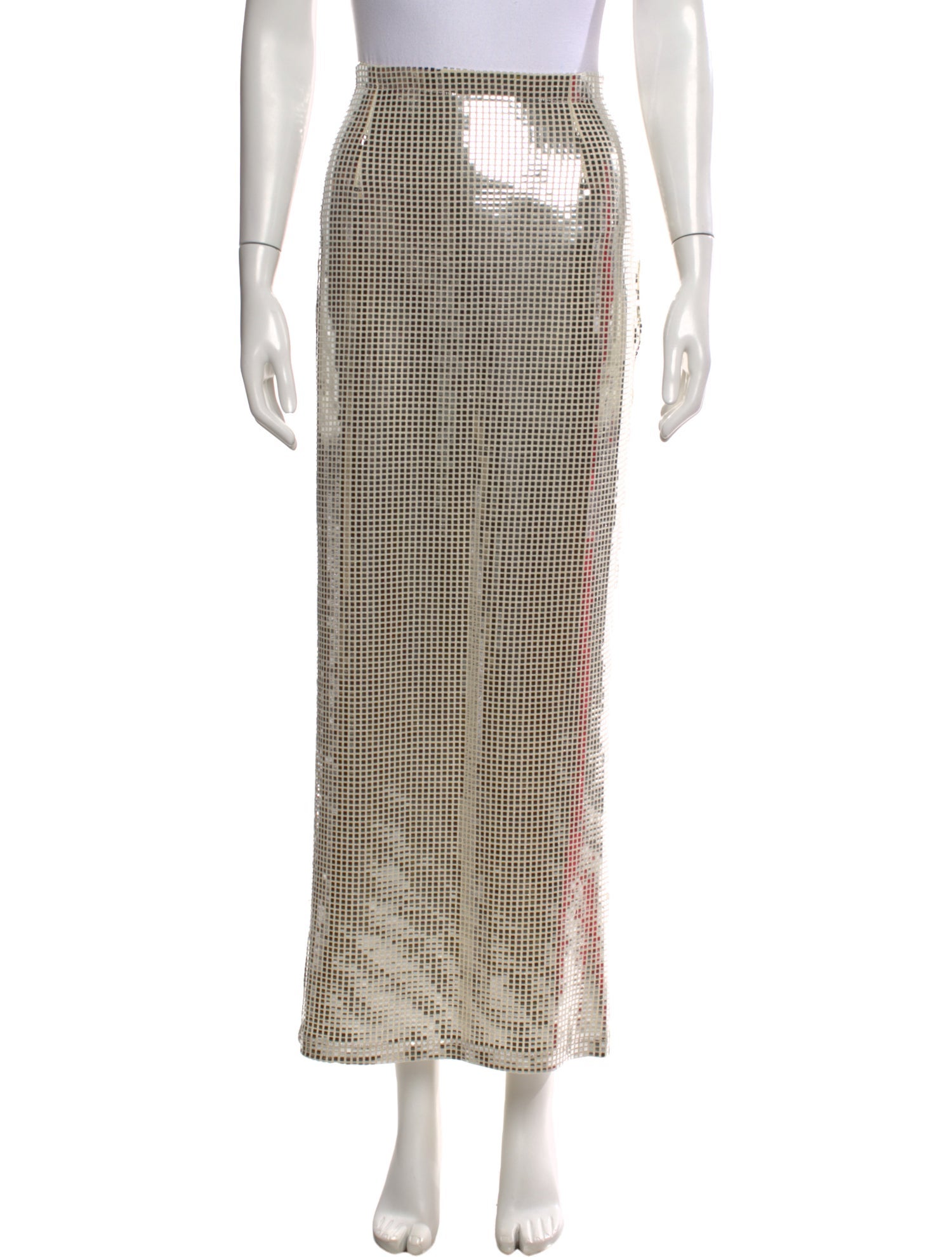 New Arrivals Plaid Print Midi Length Skirt