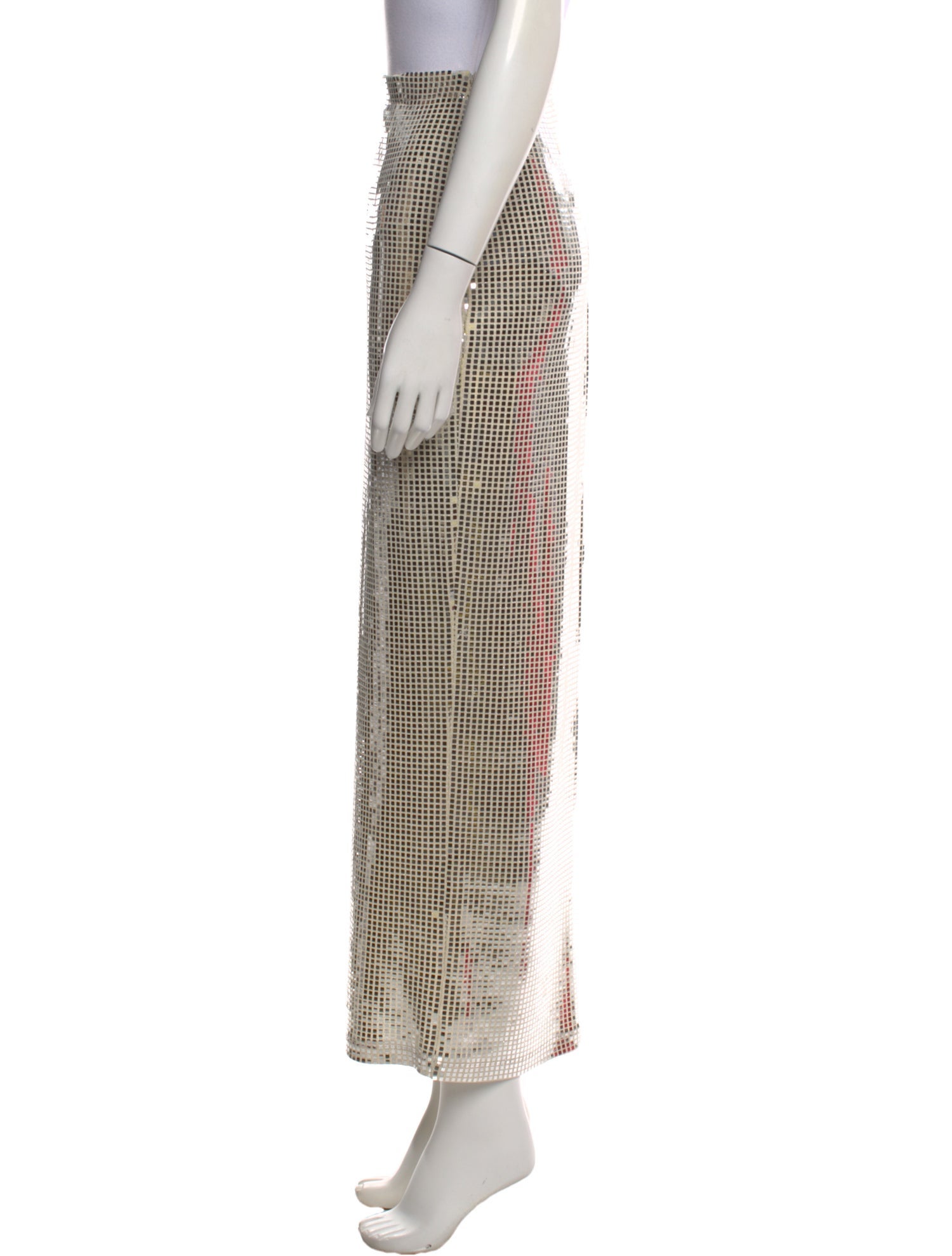 New Arrivals Plaid Print Midi Length Skirt