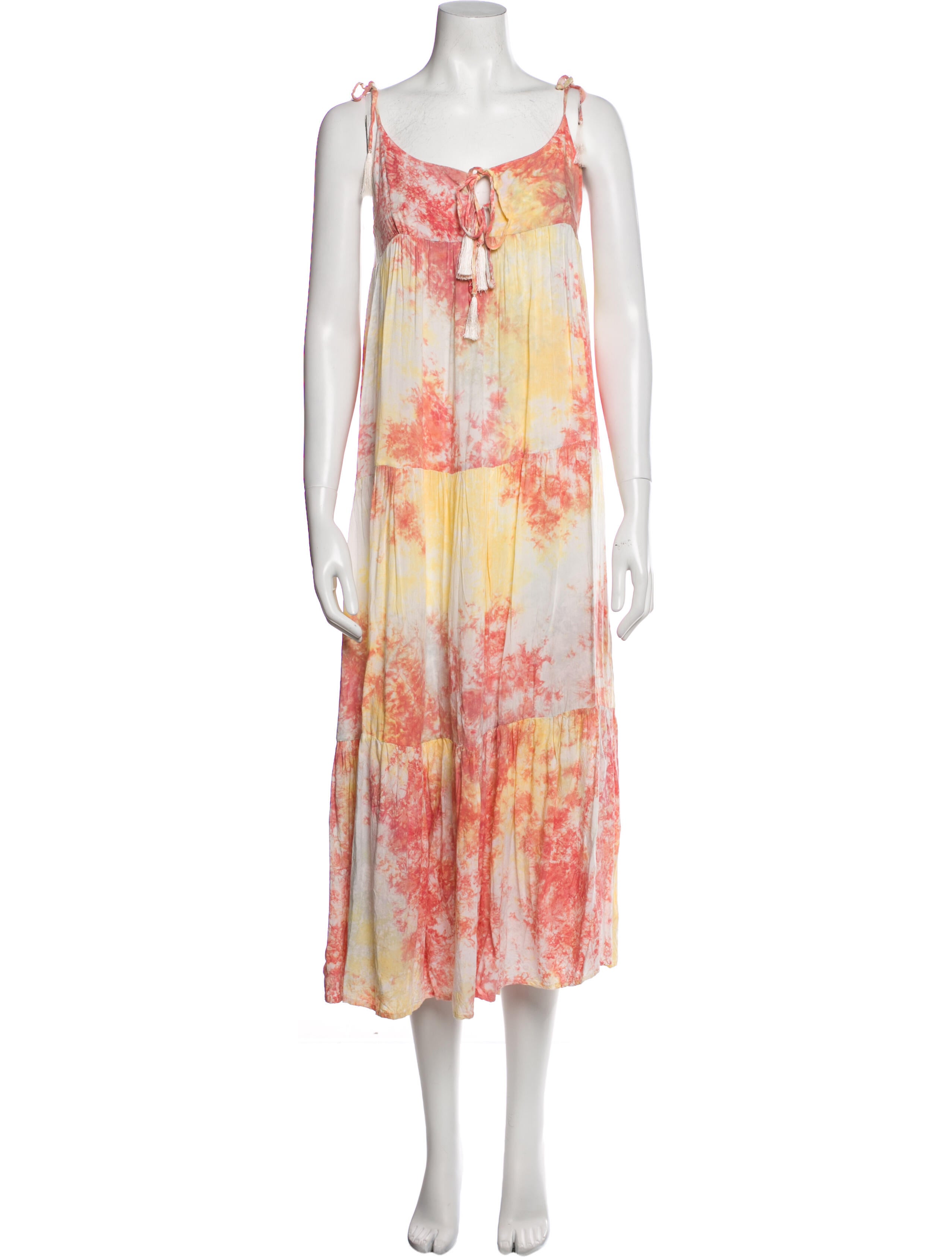 Natalie Martin Floral Print Midi Length Dress