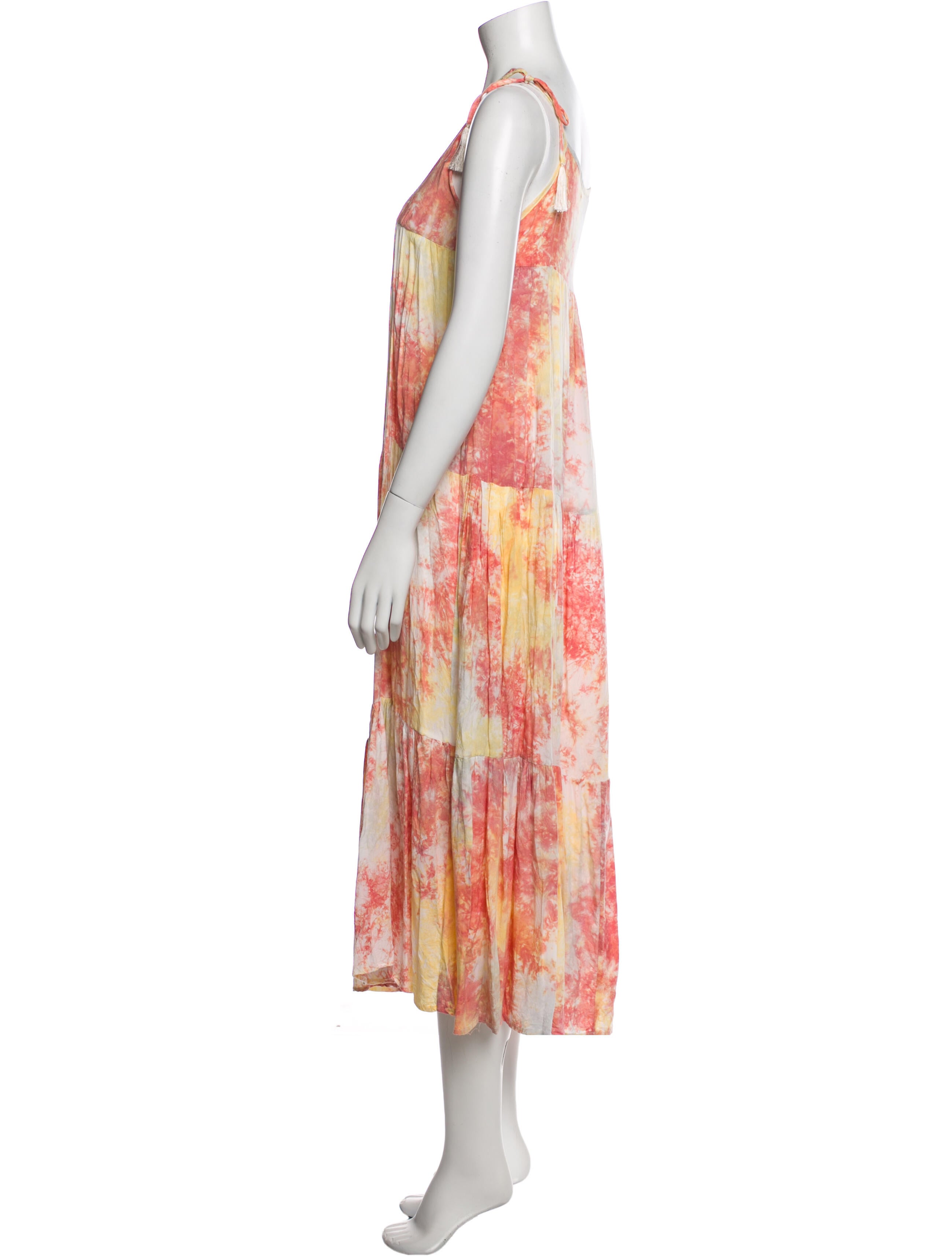 Natalie Martin Floral Print Midi Length Dress